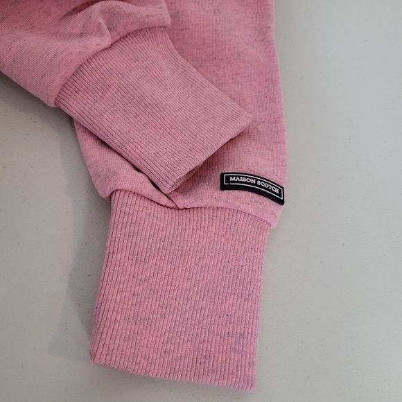 Scotch & Soda Pink Cropped Sweatshirt - Size L - Picture 10 of 16